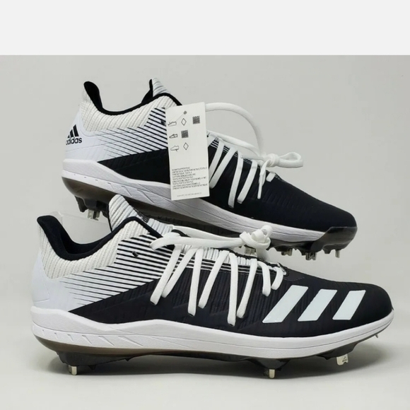 Adidas Afterburner 6 Baseball Cleats Metal  Black White Men’s Size Multi DB3433 main image 10